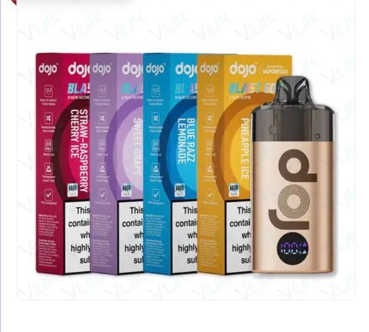 Box of 5 – 20mg Vaporesso Dojo Blast 6000 (6K Puffs) Vape Kit