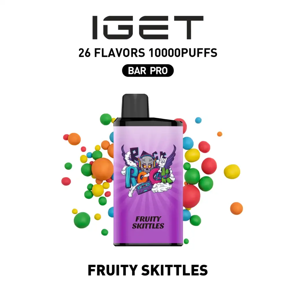 IGET BAR PRO 10000 Puffs – Fruity Skittles - Image 3