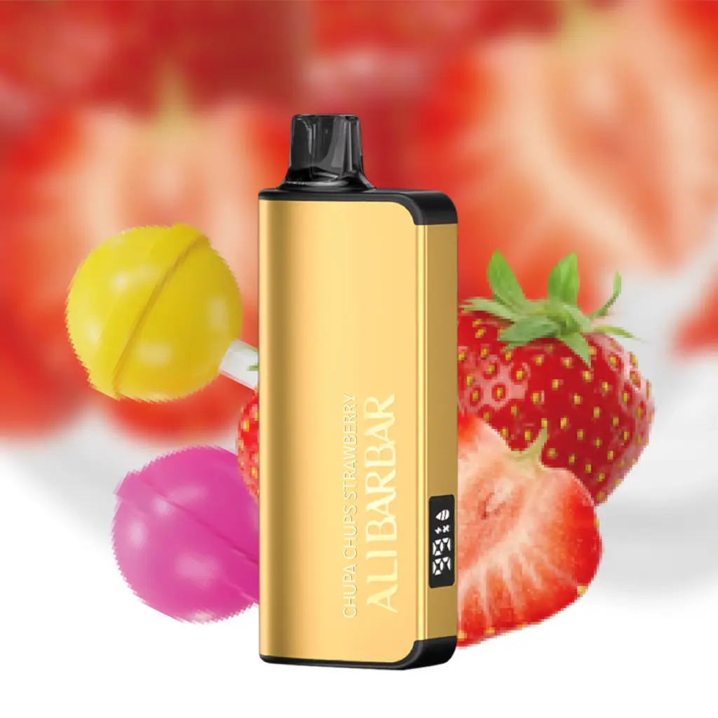ALIBARBAR INGOT 9000 Puffs Chupa Chups Strawberry