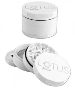 Alternative view of Black Leaf Lotus Grinder 4-part