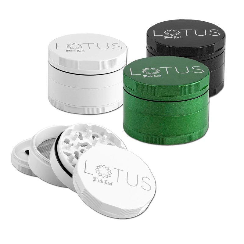 Black Leaf Lotus Grinder 4-part