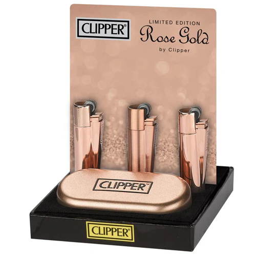 Clipper Metal Flint Lighter – Rose Gold (Limited Edition) - Image 2