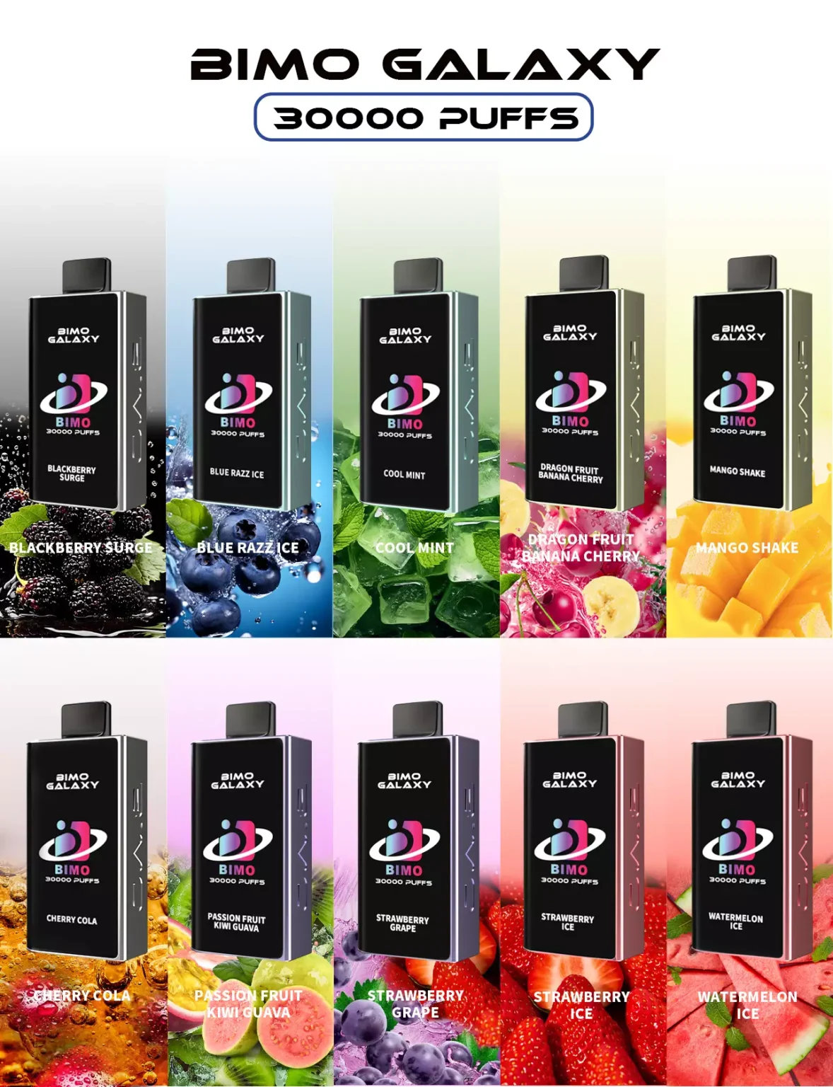 BIMO Galaxy 30000 Puffs β Blackberry Surge - Image 2
