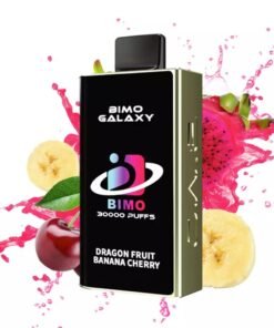 Alternative view of BIMO Galaxy 30000 Puffs – Dragon Fruit Banana Cherry