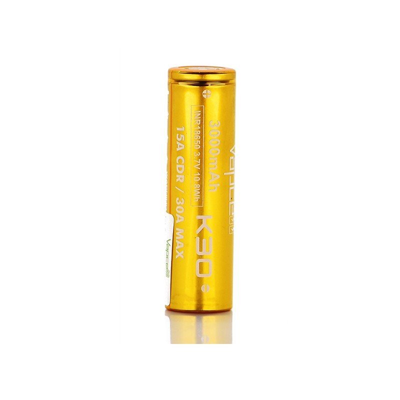 Vapcell K30 18650 15A/30A Flat Top 3000mAh Battery - Image 3