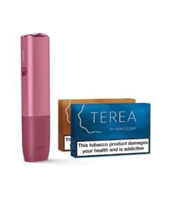 IQOS ILUMA KIT Sunset Red & TWO PACKS OF TEREA