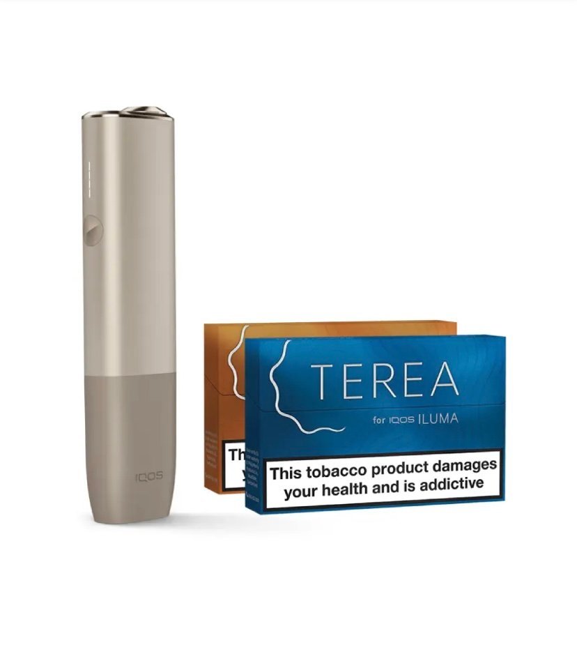 IQOS ILUMA ONE Kit – Pebble Beige & Two Packs of Terea