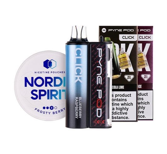Pyne Pod Click 50k Vape Kit & Nicotine Pouch Bundle
