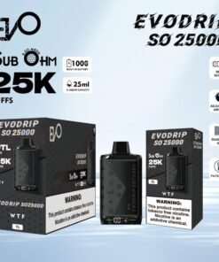 WTF EVODRIP SO25000   DISPOSABLE (5-PACK)