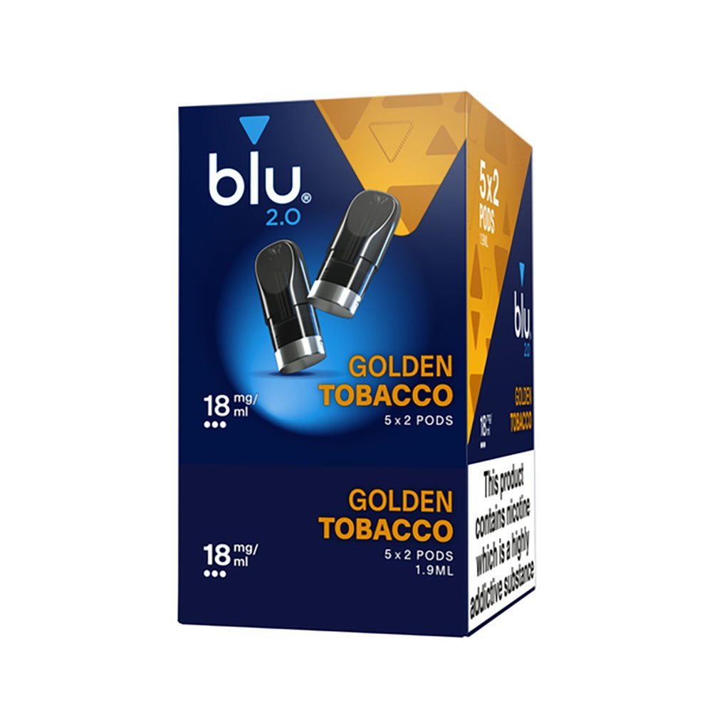 Blu 2.0 Golden Tobacco E Liquid Pods – 5 Boxes - Image 2
