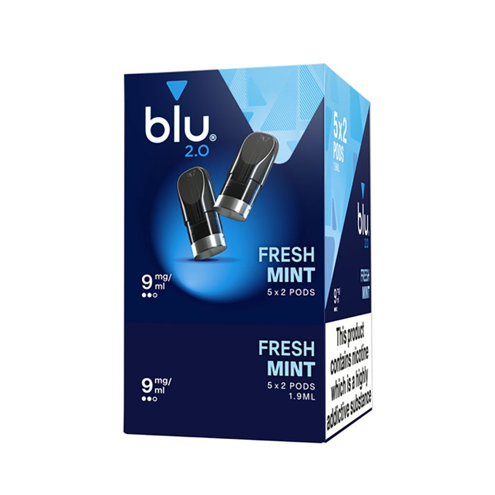 Blu 2.0 Fresh Mint E Liquid Pods – 5 Boxes