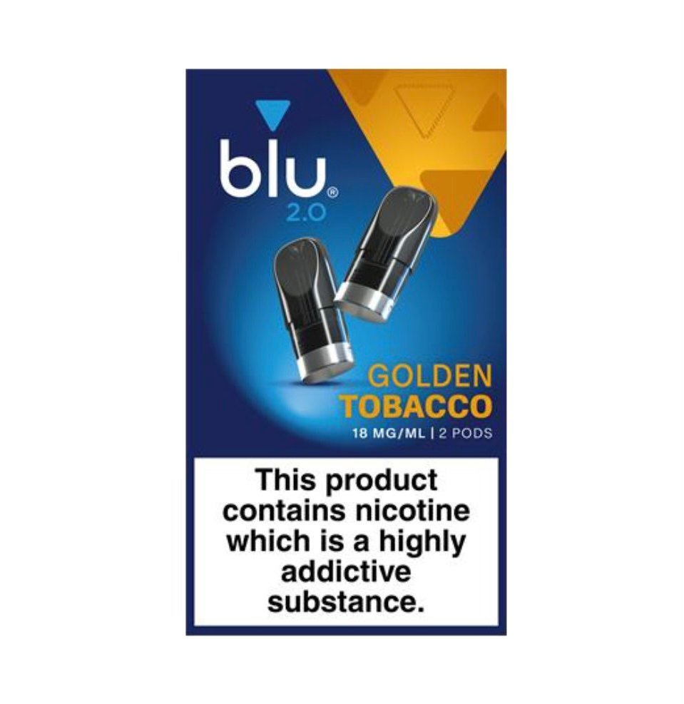 Blu 2.0 Golden Tobacco E Liquid Pods – 2 Pack