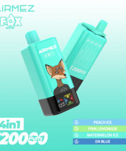 Airmez vape – Fox 4in1 120000puffs Disposable Vape Peach Ice & Pink Lemonade & Watermelon Ice & Dr Blue
