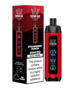 AL FAKHER Crown Bar Pro 8000 Puffs Strawberry Punch Disposable Vape