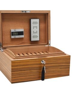 150 Stick Macassar Zebra Humidor Matt Finish