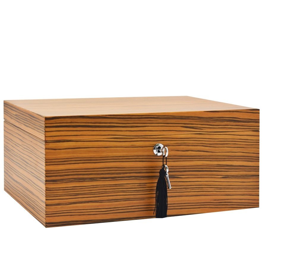 150 Stick Macassar Zebra Humidor Matt Finish - Image 2
