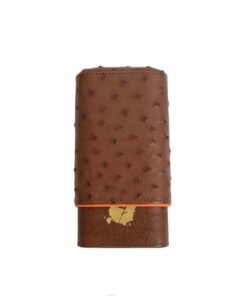 Alternative view of El Septimo Ostrich Three Cigar Holder