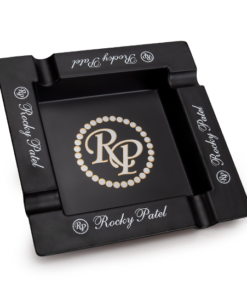 Rocky Patel Black Square 4-Finger Ashtray