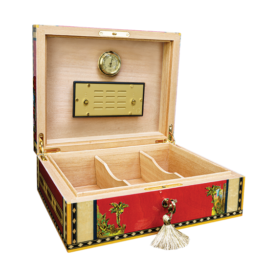Elie Bleu Flor de Alba Red Sycamore Humidor - Image 2