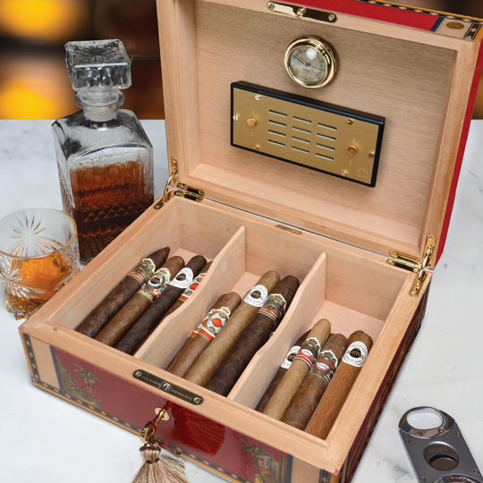 Elie Bleu Flor de Alba Red Sycamore Humidor - Image 6