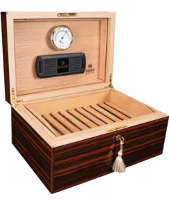 Alternative view of Savoy Executive Ebony Macassar Humidor