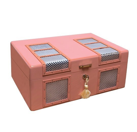 Ashton Retro 1950’s Metallic Pink Humidor