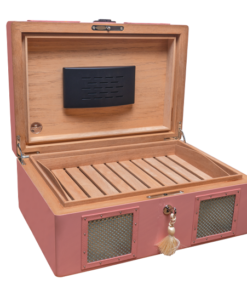 Alternative view of Ashton Retro 1950’s Metallic Pink Humidor