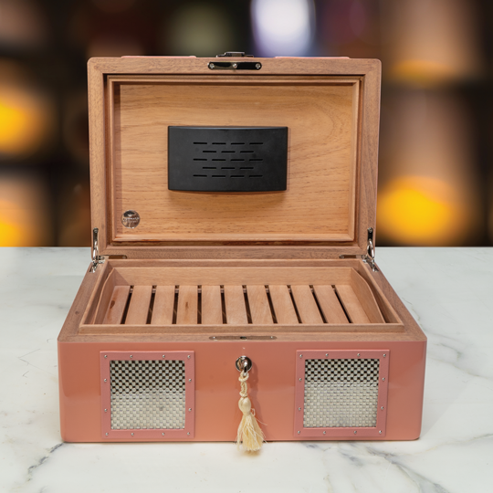 Ashton Retro 1950’s Metallic Pink Humidor - Image 5