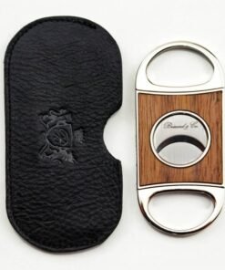 Brizard and Co. Double Guillotine Series 2 Cutter – Curly Walnut and Black Leather