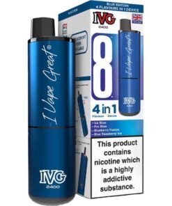 Alternative view of IVG 2400 4 in 1 pod vape kit 5 pack