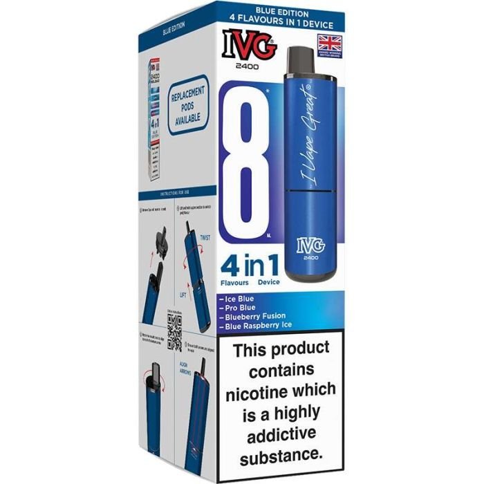 IVG 2400 4 in 1 pod vape kit 5 pack - Image 5