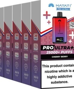 Hayati Pro Ultra Plus 25000 pod vape kit 5-pack