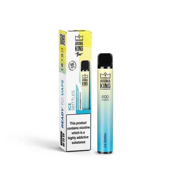 10mg Aroma King Bar 600 Disposable Vape Ice Skittles