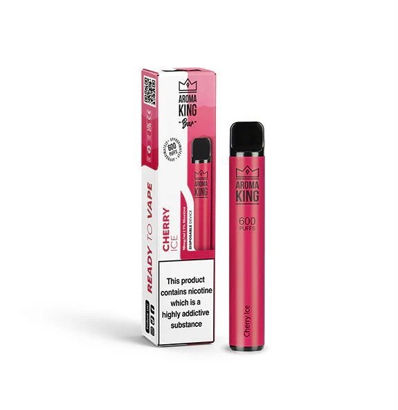 10mg Aroma King Bar 600 Disposable Vape Cherry Ice