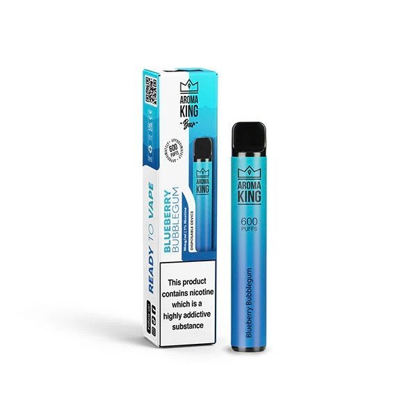 10mg Aroma King Bar 600 Disposable Vape Blueberry Bubblegum