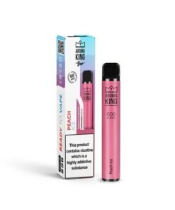 10mg Aroma King Bar 600 Disposable Vape Peach Ice