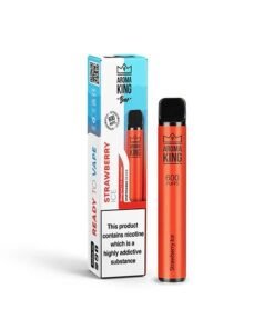 10mg Aroma King Bar 600 Disposable Vape Strawberry Ice