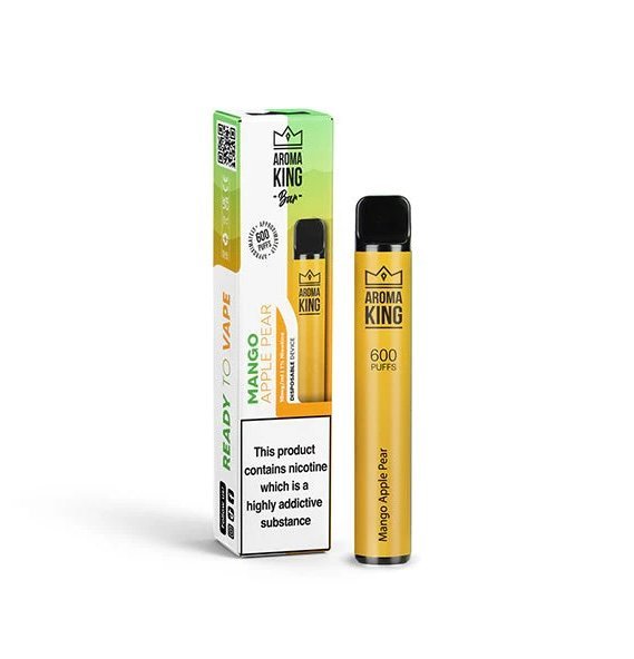 10mg Aroma King Bar 600 Disposable Vape Mango Apple Pear