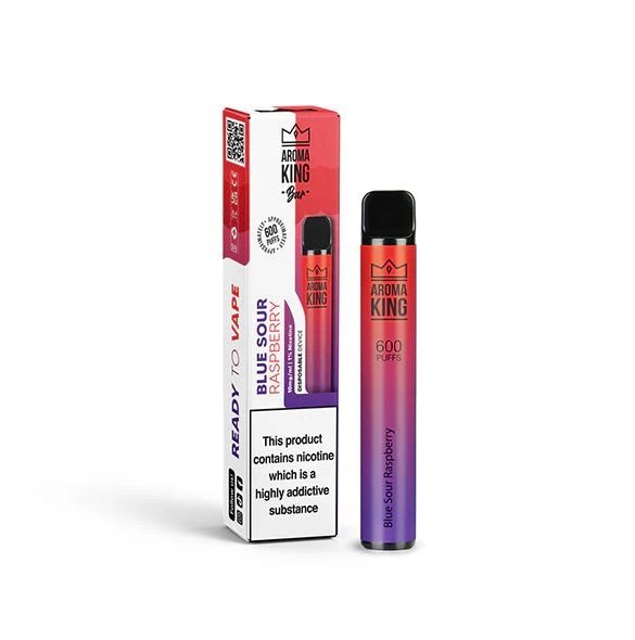 10mg Aroma King Bar 600 Disposable Vape Blue Sour Raspberry