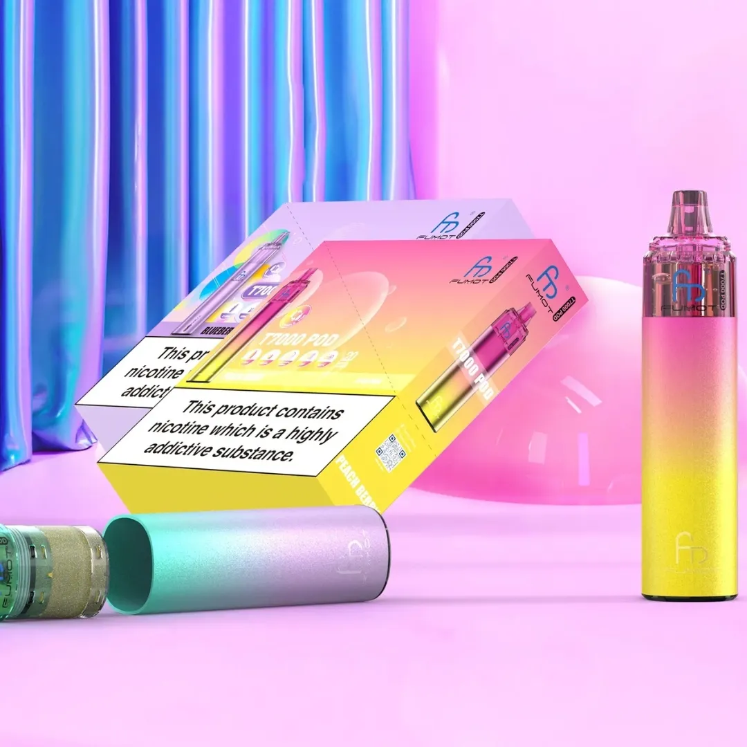 Fumot T7000 Puffs Prefilled Pod Kit Strawberry Watermelon Bubblegum - Image 2