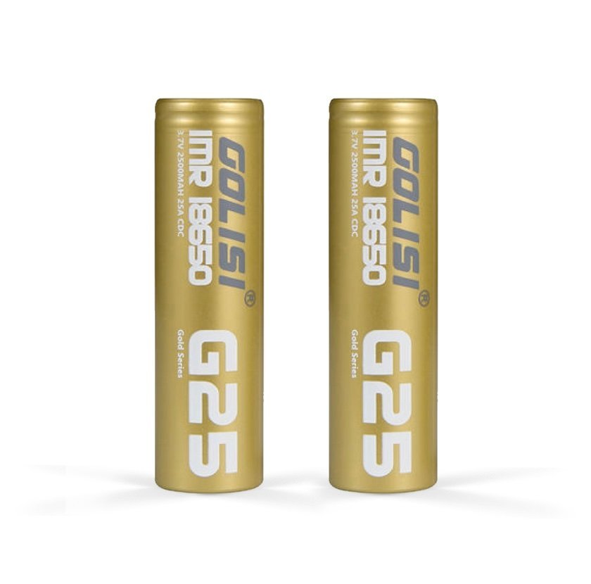 2 PACK- GOLSI G25 2500MAH BATTERY